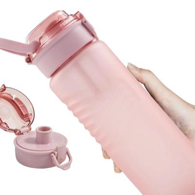 32oz Water Bottle, Leakproof Sports Water Bottle, BPA Free Plastic Water Bottle No Straw, Reusable Water Bottle with Handle, Fruit...