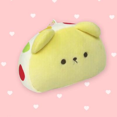 3.5" Kawaii Kuma Kuma Bakery Fruit Sando Bear Plushie Keychain