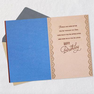 6-Pack Hallmark Birthday Card for Dad's Birthday - "So Loved and Appreciated Birthday"