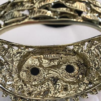 Owl Hinged Cuff Bracelet