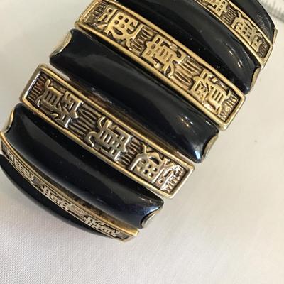 1950 Chinoisere Asian panel Expansion Bracelet