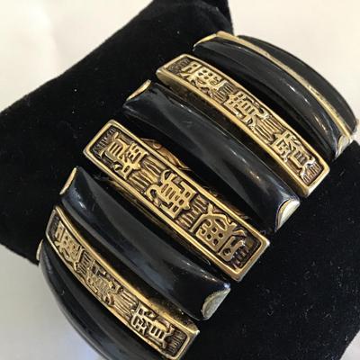 1950 Chinoisere Asian panel Expansion Bracelet