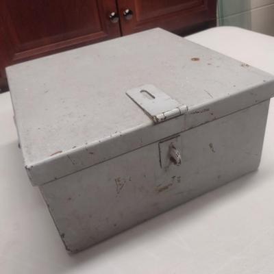 Vintage Metal Box Full of Sandpaper and Steel Wool