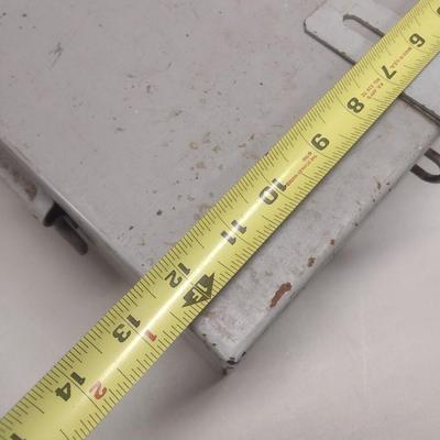 Vintage Metal Box Full of Sandpaper and Steel Wool