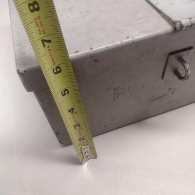 Vintage Metal Box Full of Sandpaper and Steel Wool