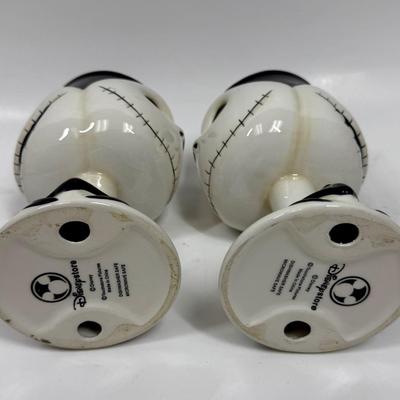 Disney Store Jack Skellington Nightmare Before Christmas Figural Ceramic Goblets