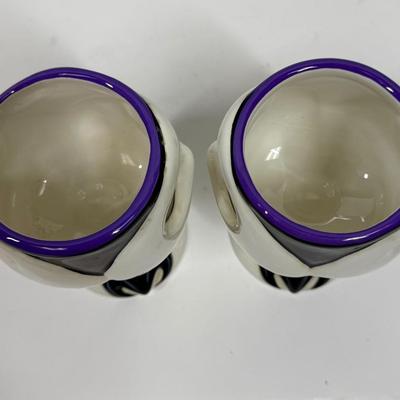 Disney Store Jack Skellington Nightmare Before Christmas Figural Ceramic Goblets