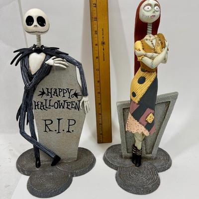 Vintage Disney Tim Burton's NIGHTMARE BEFORE CHRISTMAS JACK SALLY Resin Figurines