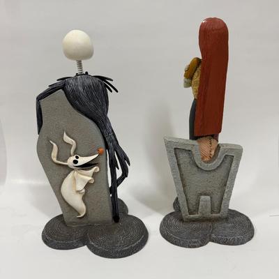 Vintage Disney Tim Burton's NIGHTMARE BEFORE CHRISTMAS JACK SALLY Resin Figurines