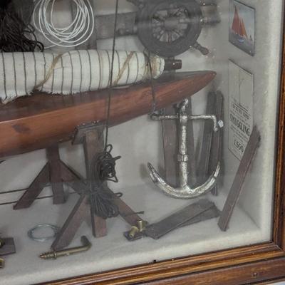 Nautical Diving Sailing Diorama Shadow Box (SR)