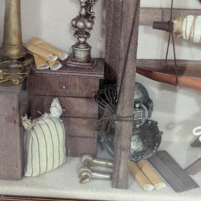Nautical Diving Sailing Diorama Shadow Box (SR)