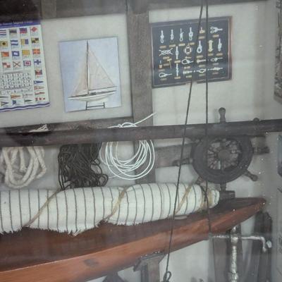 Nautical Diving Sailing Diorama Shadow Box (SR)