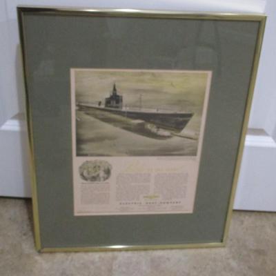1943 Electric Boat Company Builders Of Submarines Advertising Ad (SR)