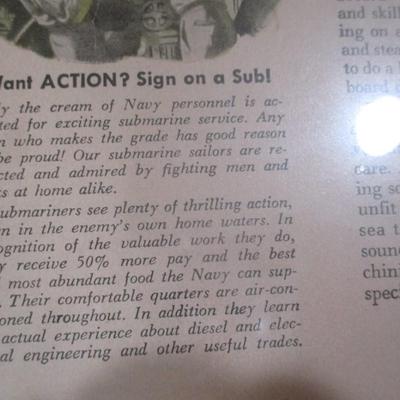 1943 Electric Boat Company Builders Of Submarines Advertising Ad (SR)