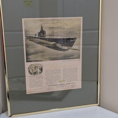 1943 Electric Boat Company Builders Of Submarines Advertising Ad (SR)