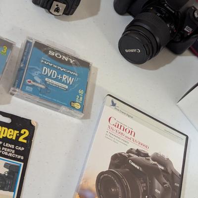 EOS Rebel X S Camera With Canon EF 50mm f/1.4 USM Lens & Manuals #33 (SR)