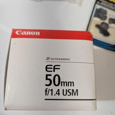 EOS Rebel X S Camera With Canon EF 50mm f/1.4 USM Lens & Manuals #33 (SR)