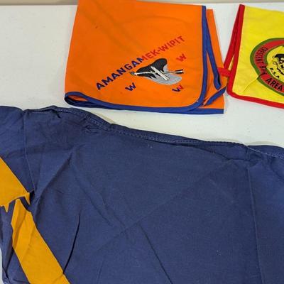 Vintage Boy Scout Scarves Camp Emerald Bay Amangamek-Wipit Lot 1 (SR)