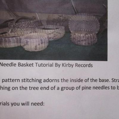 Pine Needle Hat/Basket Weaving Craft Material #30 (SR)