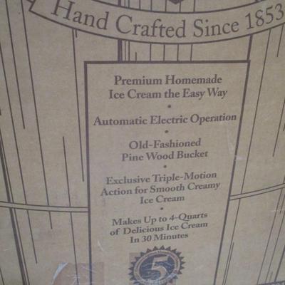 Electric Ice Cream Maker White Mountain 4 Quart (SR)