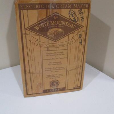 Electric Ice Cream Maker White Mountain 4 Quart (SR)