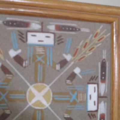 Signed Sand Painting Keepsake Box By John Benally Navajo Indian (SR)