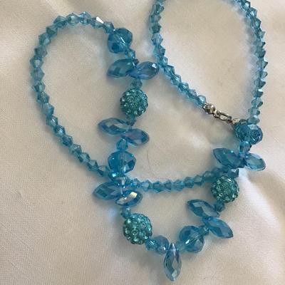 Blue Glass Necklace