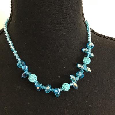 Blue Glass Necklace
