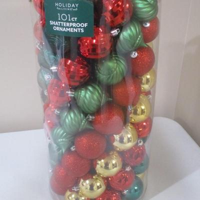 Holiday Shatterproof Ornaments