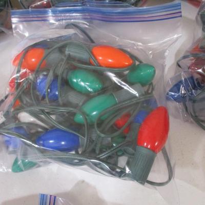 Array Of Stringed Christmas Lights