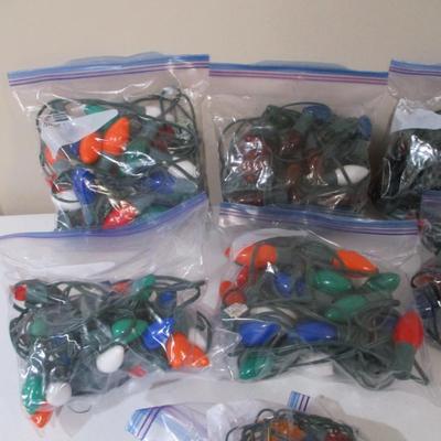 Array Of Stringed Christmas Lights