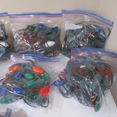 Array Of Stringed Christmas Lights