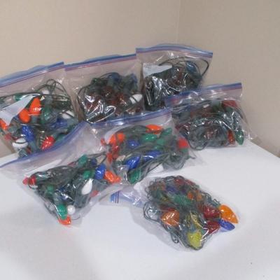 Array Of Stringed Christmas Lights