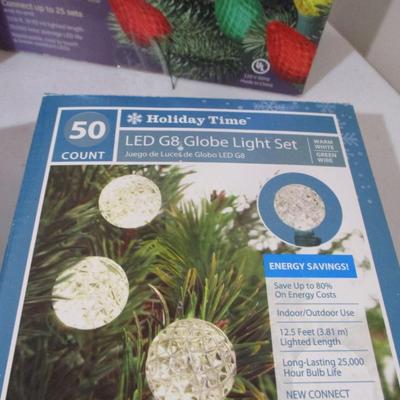 Array Of Boxed Stringed Christmas Lights