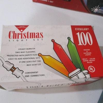 Array Of Boxed Stringed Christmas Lights