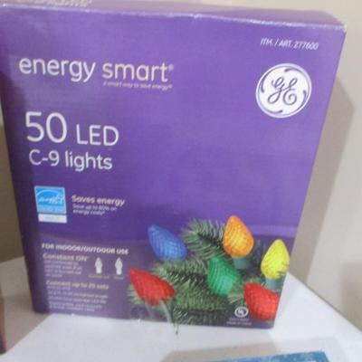 Array Of Boxed Stringed Christmas Lights