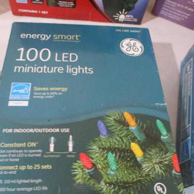 Array Of Boxed Stringed Christmas Lights