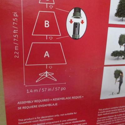 7.5 Foot Just Cut Aspen Fir Artificial Tree LED Lights