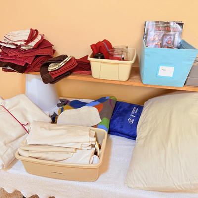 Lot 4: Secretary, Linens & More
