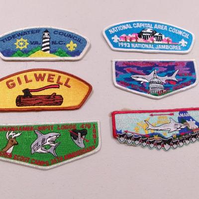 Boy Scouts Embroidered Patches Tidewater Council Gilwell Amangamek Wipit Lodge 470 - F (SR)