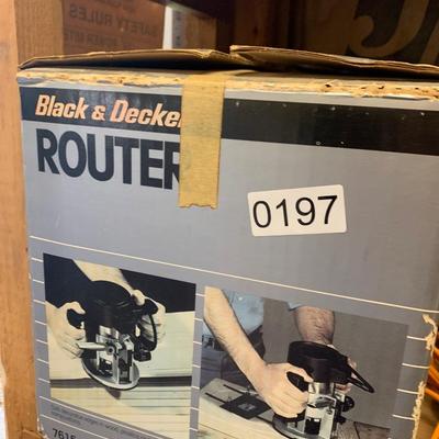Black & Decker Router and Router Bits Lot