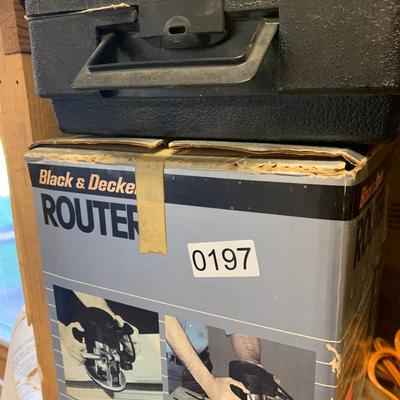 Black & Decker Router and Router Bits Lot