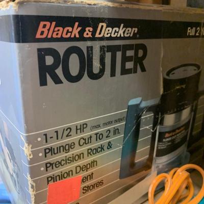 Black & Decker Router and Router Bits Lot
