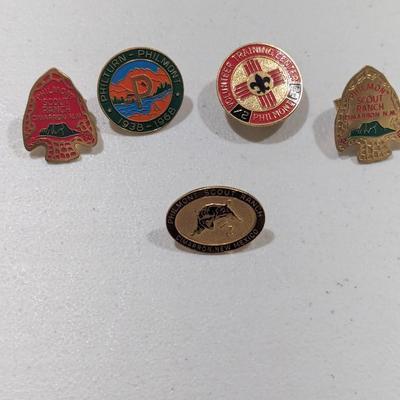 Vintage Boy Scout Neckerchiefs Slide On Philturn Philmont - L (SR)