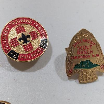 Vintage Boy Scout Neckerchiefs Slide On Philturn Philmont - L (SR)
