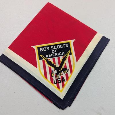 Vintage Boy Scout Scarves Philmont Scout Ranch Valley Forge BSA 1964 Jamboree Camp Emerald Bay - 2 (SR)