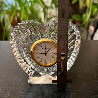 Waterford heart-shaped clock