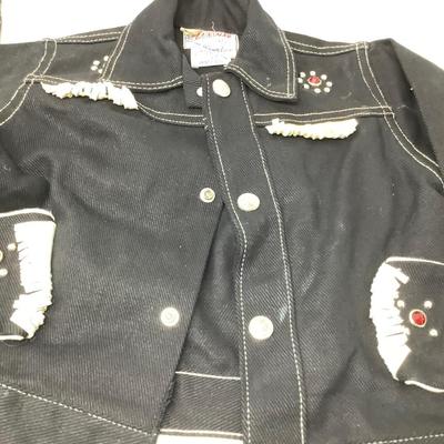 Black White Cowboy/Cowgirl Outfit Costume