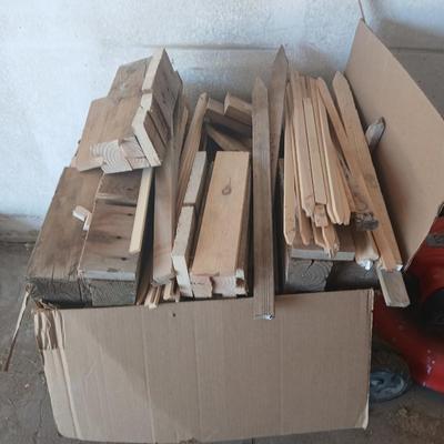 Box of Scrap Wood for crafting or burning