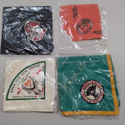 Vintage Boy Scout Scarves Area 12-E Conference 11th World Jamboree Greece (SR)